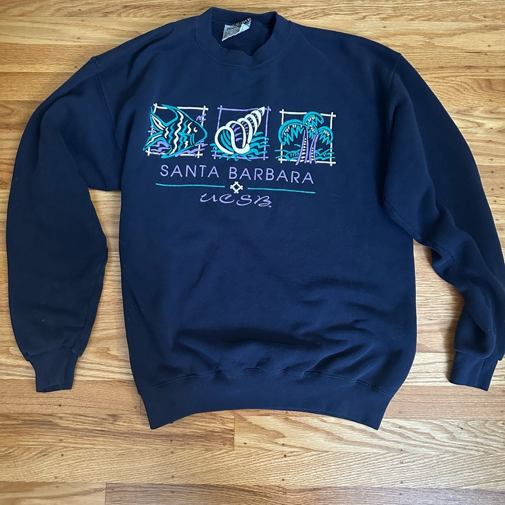 University of California Santa Barbara vintage 90’s made in USA crewneck L